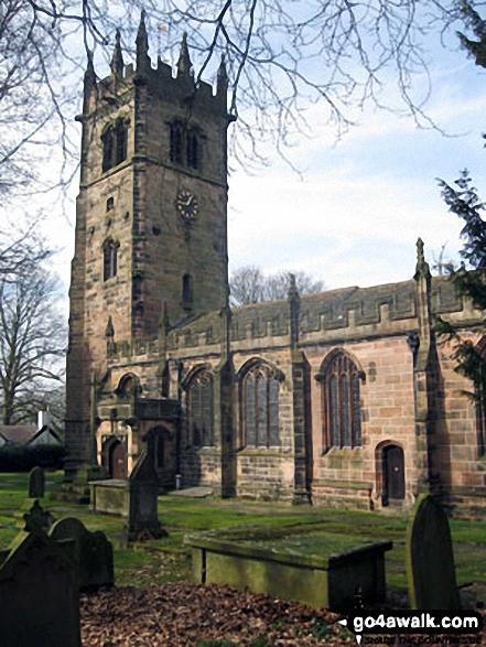 Walk ch175 The Macclesfield Canal, Bosley Locks and North Rode from Gawsworth - Gawsworth Church