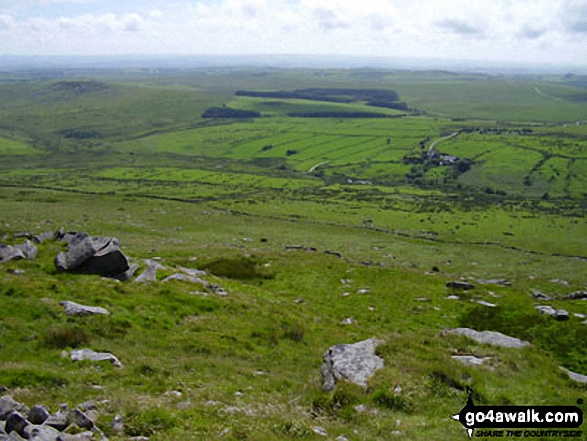 Walk co168 Brown Willy and Bodmin Moor from St Breward - Bodmin Moor from Brown Willy