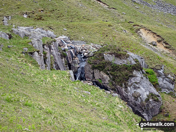 Oliver Gill waterfalls on Great How (Eskdale Fell) 