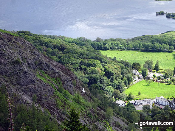 Walk c466 Rossett Pike and Black Crags (Langdale) from Great Langdale - Crummock Water and the Bishop of Barf from Whinlatter Forest Park