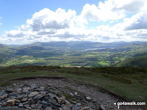 Walk c183 Lord's Seat and Graystones from Whinlatter Forest Park - The view from the summit of Barf