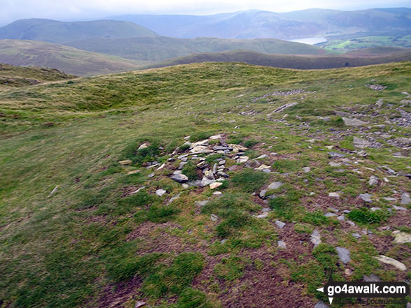 Walk c212 Burnbank Fell, Gavel Fell, Hen Comb and Mellbreak from Loweswater - Blake Fell summit