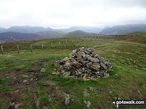 Cairn on the summit of Gavel Fell 