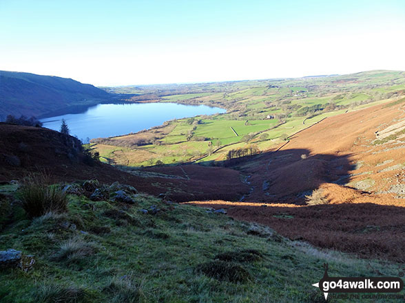 Ennerdale Water from halfway up Rake Beck on the lower SW slopes of Great Borne