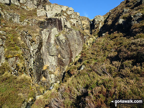 Walk c411 Starling Dodd via Scale Beck from Buttermere - Rake Beck on the SW slopes of Great Borne