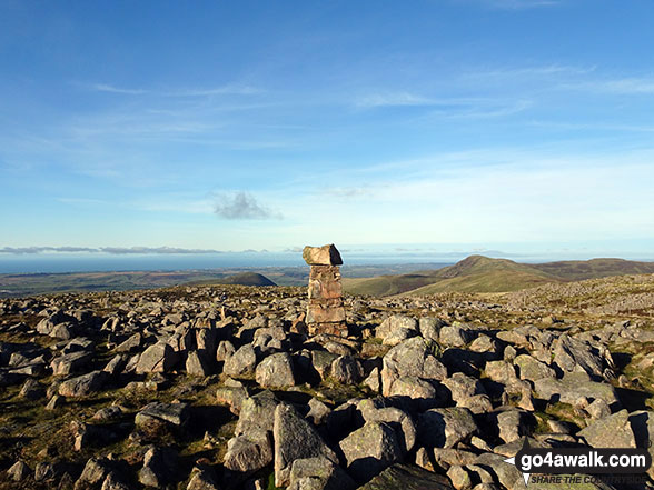 Walk c397 The Buttermere Fells from Buttermere - Great Borne summit Trig Point