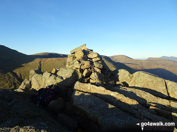 Walk c411 Starling Dodd via Scale Beck from Buttermere - Seathwaite Fell summit cairn