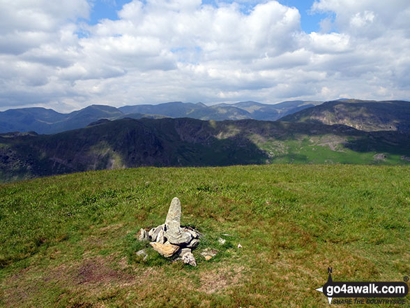 Walk c284 Great Sca Fell and High Pike from Fell Side - The Nab (Martindale) summit cairn