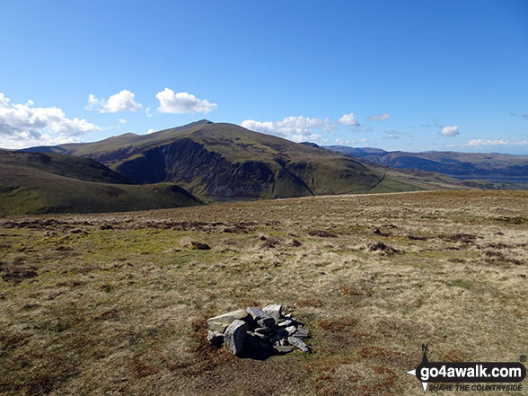 Walk c461 Great Sca Fell and Knott from Over Water - Great Cockup summit cairn