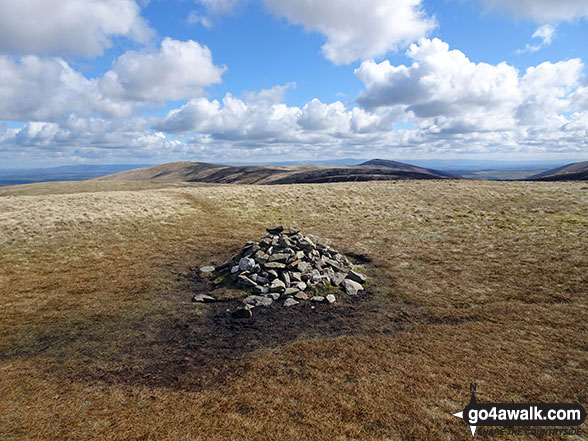 Walk c461 Great Sca Fell and Knott from Over Water - Great Sca Fell summit cairn