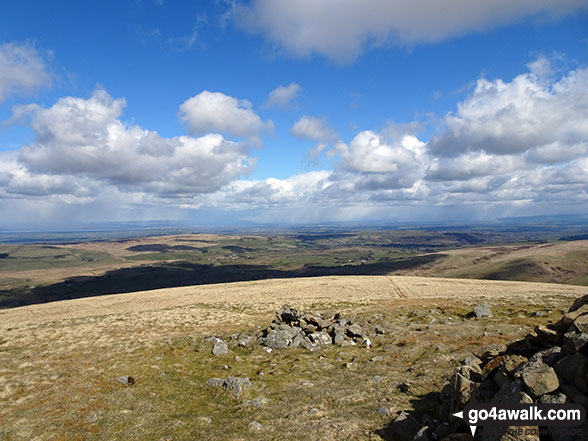 Walk c284 Great Sca Fell and High Pike from Fell Side - The view from Brae Fell summit cairn