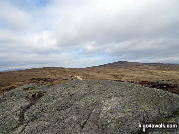 Walk c398 Sale Fell from Wythop Church - The summit of Armboth Fell