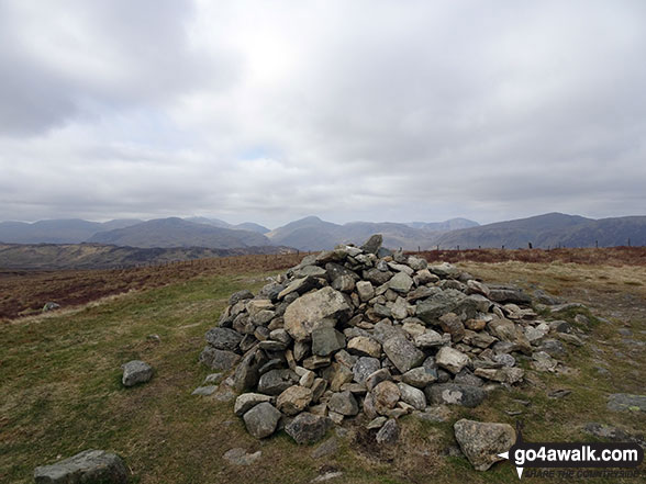 Walk c158 High Tove, Thirlmere and Blea Tarn from Watendlath - High Tove summit Cairn