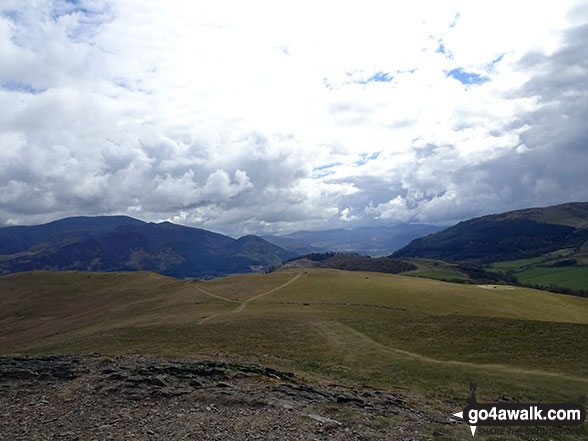 Walk c275 Darling Fell, Low Fell and Fellbarrow from Loweswater - The summit of Sale Fell