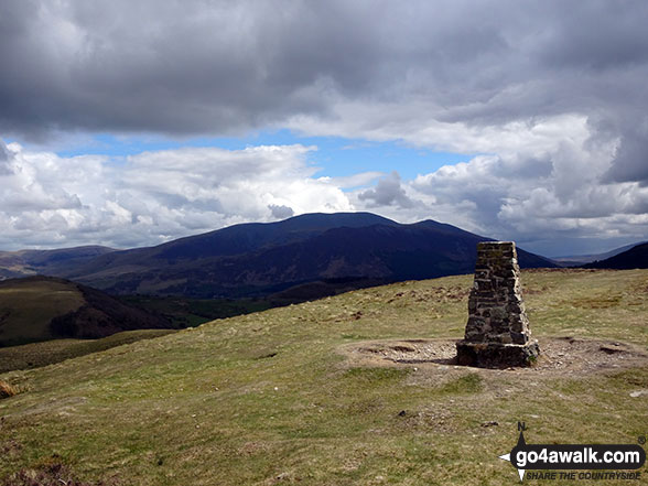 Walk c346 Ling Fell (Wythop) from Brumstone Bridge - Ling Fell (Wythop) summit cairn