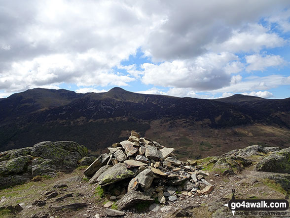 Walk c275 Darling Fell, Low Fell and Fellbarrow from Loweswater - Rannerdale Knotts summit cairn