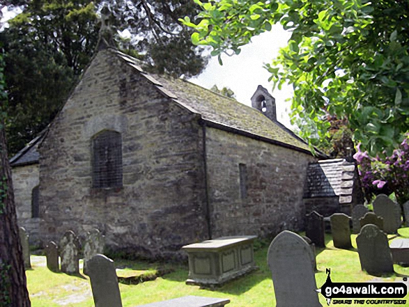 Walk cw128 Tai Penamnen and Cwm Penamnen from Dolwyddelan - Dolwyddelan Church