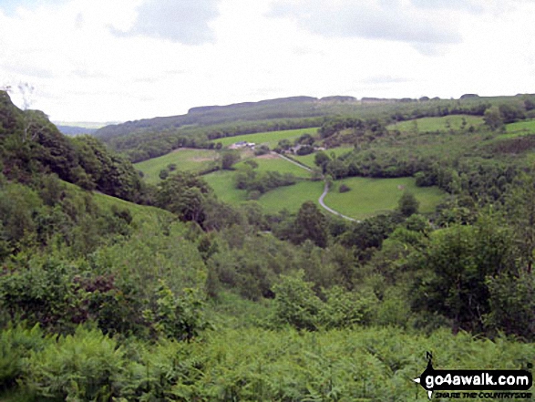 Ty Mawr Wybrnant from the lower slopes of Foel Felen 