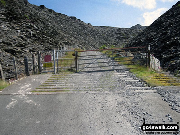 Entrance to Maen-offeren Quarry, Blaenau Ffestiniog 