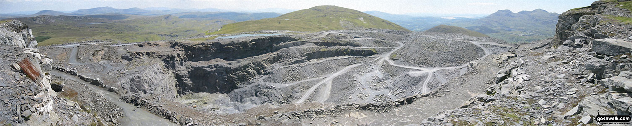 Manod Mawr beyond the huge Graig-ddu Slate Quarry from Manod Mawr (North Top)