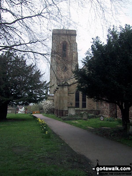 Walk sh121 Pulverbatch and Habberley from Pontesbury - Pontesbury Church