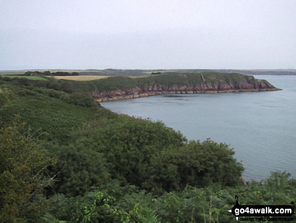 Walk pe110 Aber Bach and Pen y Fan (Dinas Head) from Cwm-yr-Eglwys - Dale Point, St Ann's Head, Pembrokeshire Coast