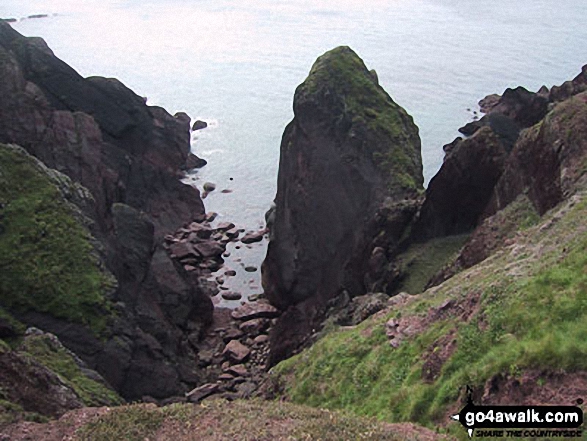 Walk pe106 Carregwastad Point from Strumble Head - Mill Bay, St Ann's Head, Pembrokeshire Coast