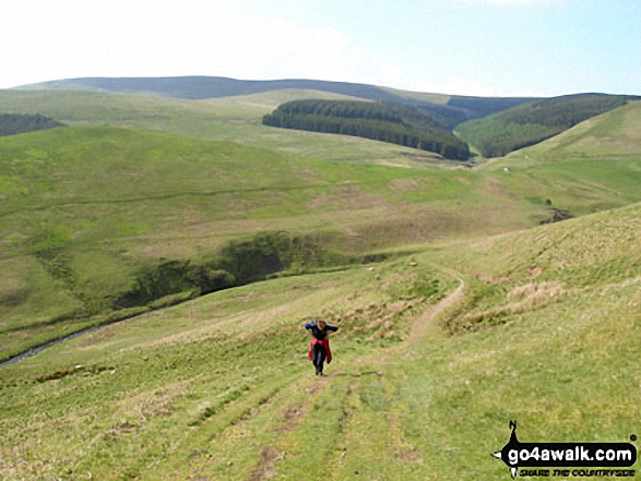 Clennell Street on the flank of Yarnspath Law 