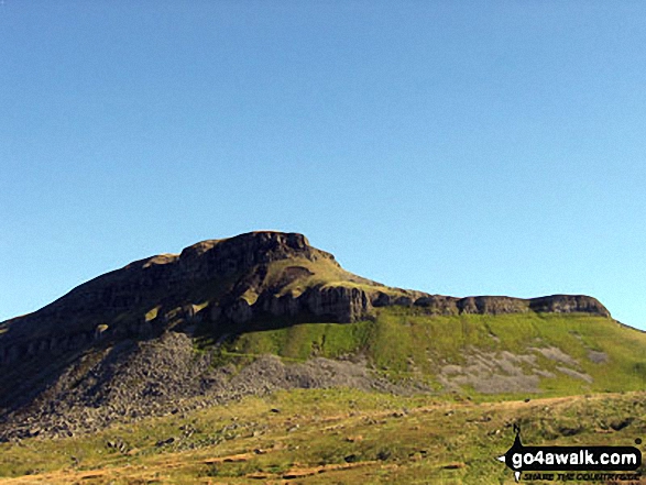 Approaching Pen-y-ghent from Brackenbottom