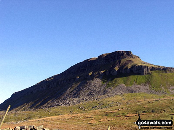 Approaching Pen-y-ghent from Brackenbottom on The Yorkshire Three Peaks Challenge 