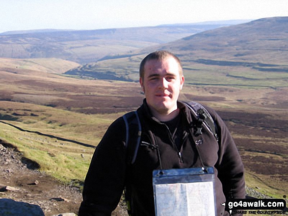 Walk ny112 Pen-y-ghent and Plover Hill from Dale Head - On the summit of Pen-y-ghent