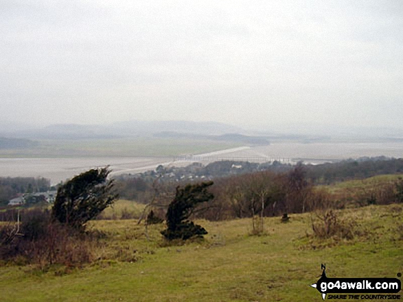 Walk c359 Arnside Knott from Arnside (Morecambe Bay) - Humphrey Head Point from Arnside Knott