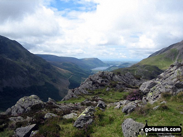 Walk c151 Great Gable, Kirk Fell and Hay Stacks from Honister Hause - Ennerdale from Hay Stacks (Haystacks)