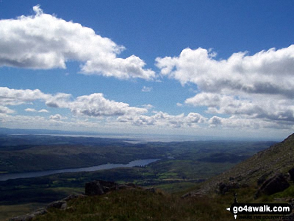 Coniston Water from The Old Man of Coniston summit