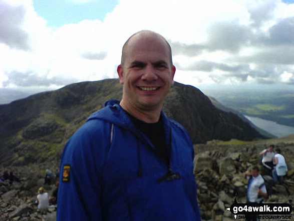 Me on Scafell Pike in The Lake District Cumbria England