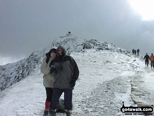 My wife & I on Snowdon (from The Pyg Track) in Snowdonia Gwynedd Wales