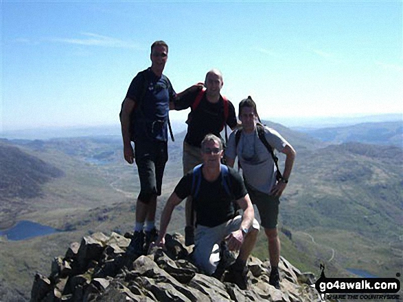Walk gw198 The Welsh 3000's (Snowdon Area) from Pen-y-Pass - On Crib Goch