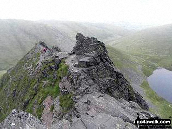 Walk c383 Blencathra via Sharp Edge from Scales - Sharp Edge, Blencathra