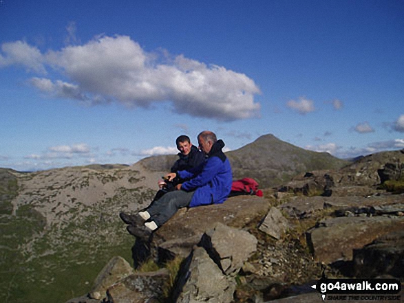 Me and my dad on Ben More in Isle of Mull Argyll and Bute Scotland