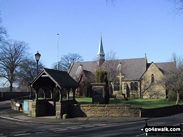 Walk ch102 Dunham Massey and The Bridgewater Canal from Lymm - Dunham Town Church