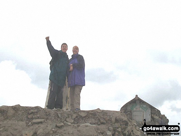 My wife Rosemary and son Simon on Ben Nevis in Ben Nevis, The Anonachs and the Grey Corries Highland Scotland