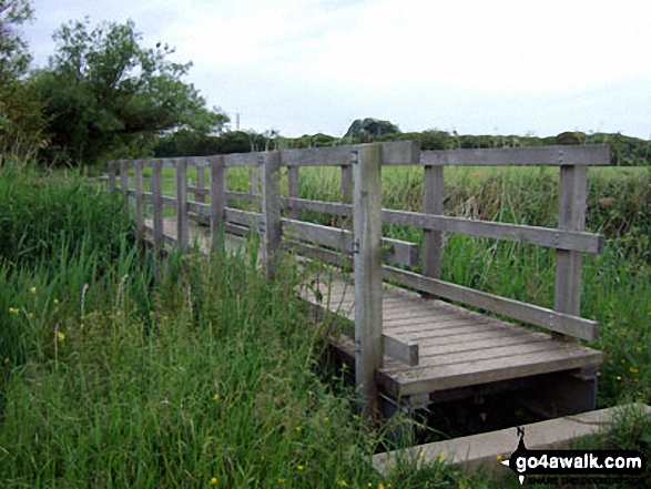 Walk ws154 Westfield and Barnham from Yapton - Weststone Bridge over Ryebank Rife