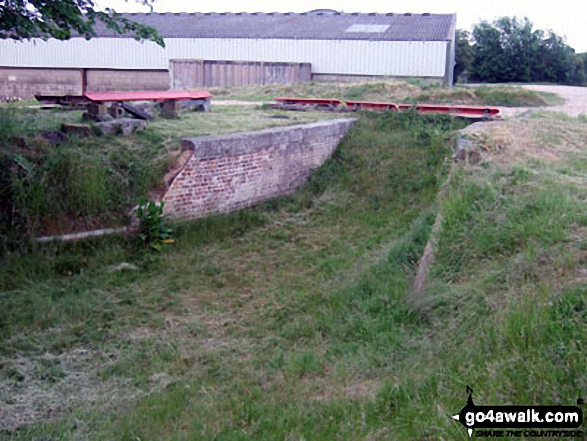 Walk ws154 Westfield and Barnham from Yapton - What is left of The (former) Portsmouth and Arundel Navigation Canal near Barnham Court, Barnham