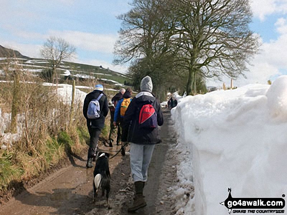 R&R's Walking Group on the way up The Roaches