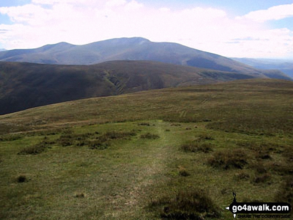 Knott and Skiddaw from Great Lingy Hill