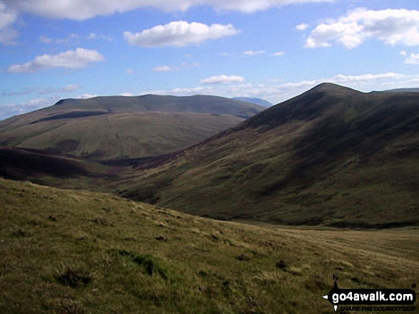 Walk c188 Knott and Great Calva from Grainsgill Bridge, Swineside - Great Calva from Knott (Uldale Fells)