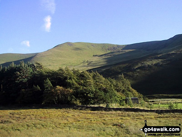 Walk c200 Carrock Fell, High Pike (Caldbeck) and Great Calva from Mosedale - Grainsgill Beck from Grainsgill Beck Bridge