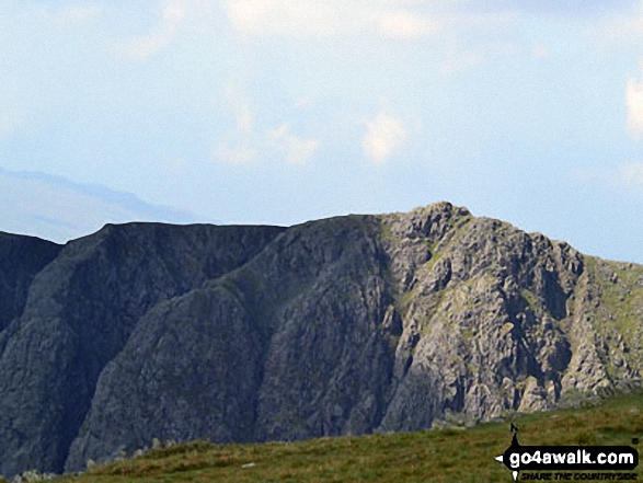 Walk c123 The Old Man of Coniston and Swirl How from Walna Scar Road, Coniston - Buck Pike and Dow Crag from the summit of The Old Man of Coniston