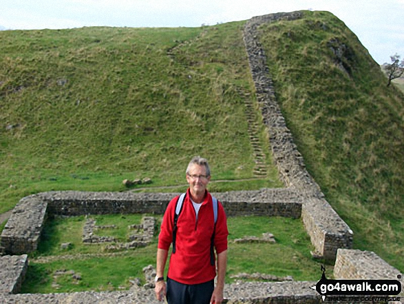 At a milecastle on Hadrian's Wall between Hotbank and Housesteads