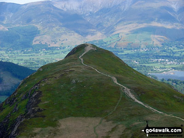 Walk c313 The Newlands Fells from Hawes End - Cat Bells (Catbells) from Maiden Moor